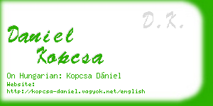 daniel kopcsa business card
